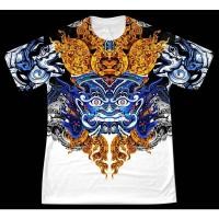 ราคา (ส่งฟรี)เสื้อยืด เสื้อลายไทย เสื้อลายยักษ์ หนุมาน รามเกียรติ์ ราคาถูก 07 (15306630614)
