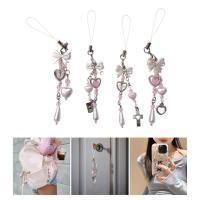 ราคา XU Trend Bowknot Phone Charm สําหรับผู้หญิงลูกปัดพวงกุญแจกระเป๋ากระเป๋าเป้สะพายหลังกระเป๋าสตางค์ (41667558511)