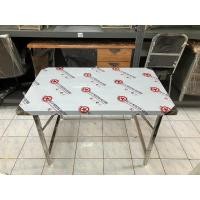 ราคา โต๊ะพับอเนกประสงค์ สแตนเลสทั้งตัว ขาสวิง 120*75 ซม. แข็งแรง ทนทาน อายุงานนาน เคลื่อนย้ายสะดวก (17596786724)