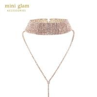 ราคา Miniglam Alexa Crystal XL Choker Necklace (Gold) สร้อยคอโชคเกอร์แถบคริสตัลสีทอง (15111124105)