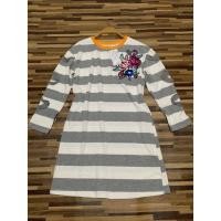 ราคา เดรสแขนยาวลายทาง ผ้านุ่มใส่สาย ขนาดฟรีไซต์ ป้าย Miss manta (11647113707)