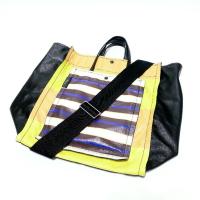 ราคา 3.1 Phillip Lim Accordion Multi Color Leather Tote with Strap Bag (27613810696)