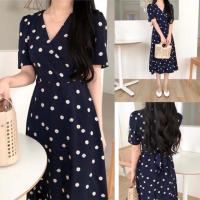 ราคา ♡ Daisy dress ♡⁣⁣⁣⁣⁣เดรสยาวสีกรมลายดอกเดซี่ (6635303572)