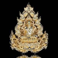 ราคา หลวงพ่อเงิน วัดท้ายน้ำ​ พุทธศิลป์ รุ่นแรก เนื้อบรอนซ์ชุบทอง ขนาด 4.5 ซม. (27701082696)