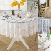 ราคา ผ้าปูโต๊ะลูกไม้สีขาว Ins ผ้าคลุมโต๊ะกลมลูกไม้สีขาวผ้าคลุมโต๊ะดอกไม้ตกแต่งบ้าน (25728733407)