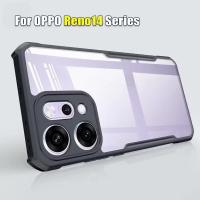 ราคา ส่งจากไทย เคสกันกระแทก PC+TPU สำหรับ Oppo Reno14 Reno14F Reno14pro Reno13 Reno12 Reno11 Reno10 หลังใส กันกระแทก กันรอย (27888598355)