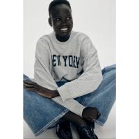 ราคา H&M(เอชแอนด์เอ็ม) เสื้อสเวตเชิ้ตโอเวอร์ไซส์ Women Oversized sweatshirt 1297143_1 (42468111908)