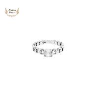 ราคา แหวนเงินแท้ 92.5 ตกแต่งเพชร CZ ล้อมหัวใจทั้งวง (24244235818)