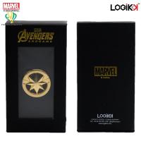 ราคา LOGIKKK เข็มกลัดทองเหลืองเคลือบทอง 24K CAPTAIN MARVEL เข็มกลัดติดกระเป๋า (5442271621)