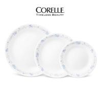 ราคา [CORELLE] French Blue Round Plate 3p Set (เล็ก กลาง และใหญ่) / อาหารเย็นเกาหลี (27510737687)