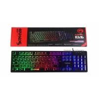 ราคา Marvo คีย์บอร์ดเกมมิ่ง คีย์บอร์ดมีไฟ Keyboard Gaming Scorpion Rainbow black light รุ่น K616 สีดำ (42155384686)