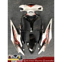 ราคา ชุดสี Mio2ตาสีขาวดำส้ม งานแท้ทำสีระบบ2K ฟรีสติกเกอร์เทียม มีโอแท้ทำสี มีโอ2ตา (27220448910)