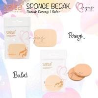 ราคา ⭐ ดี⭐ SALSA SPONGE ROUND POWDER/ SQUARE SOFT AND HYGENIC POWDER PUFF | แป้งพัฟ | ฟองน้ําผง (12781996139)