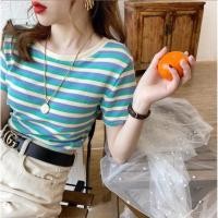 ราคา shop_sc เสื้อยืดแฟชั่นผู้หญิง พิมพ์ลาย ทรงค้างคาวผ้านุ่มใส่สบาย (9935397858)