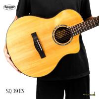ราคา Sqoe กีตาร์โปร่ง/โปร่งไฟฟ้า 39นิ้ว รุ่น SQ-39ES (22938209100)
