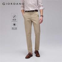 ราคา ❤ GIORDANO Men Easy Care Stretch Lightweight Ankle Length Solid Color Mid Rise Slim Fashion Cas (42513890293)