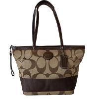 ราคา Coach กระเป๋าสะพายไหล่สีน้ำตาล กระเป๋ามือสอง (25193556092)