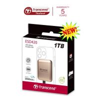 ราคา Transcend External SSD magnetic design 1TB : ESD420 USB Type-C connector - รับประกัน 5ปี - มีใบกำกับภาษี-TS1TESD420G (41562253737)