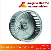 ราคา ใบพัดกรงกระรอก ใบพัดกรงกระรอกรุ่นต่อตรง (กัลวาไนซ์) ขนาด 6" รูเพลา 14 มิล (อะไหล่ใบพัดโบลเวอร์เสื้อบาง) ใบพัดโบลเวอร์ (13444620208)