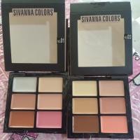 ราคา sivanna MAKEUP STODIO contour and concealer สิวันนา คอนทัว/คอนซิสเลอร์ 6หลุม มี 2 เบอร์ ตกแต่งหน้าให้ดูเรียบเนียน (42403344833)