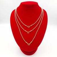 ราคา Rinrada Jewelry สร้อยคอ 2 กษัตริย์ ชุป 24K ลายเม็ดมะยม ขนาด 2.5 มม. แถมฟรี!! ตะขอ 2 ตัว (9125375520)