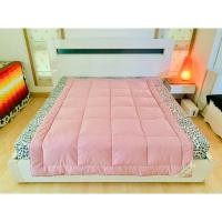 ราคา ที่นอนปิคนิค หรือท็อปเปอร์ขนเป็ด ขนาด 4.5-5ฟุต สีชมพูลายวินเทจ ยี่ห้อ Nature Dream มือสองสภาพดี สินค้าญี่ปุ่น-เกาหลีแท้ (18492220675)