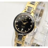ราคา นาฬิกา Olym pianus sapphire CERAMIC 82672L-403E เรือนทอง เซรามิคดำ (28663958552)