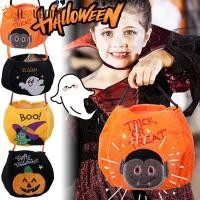ราคา [HGB]1-4 ชิ้น Premium Velvet Halloween Candy Bag Collection, 4 รูปแบบ Spooky - Witch/Ghost/Pumpkin/Trick-or-Treater Design พร้อมที่จับนุ่ม (40967588820)
