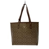 ราคา COACH Tote signature Reversible with pouch PVC BRW Total pattern F36658 Direct from Japan Secondhand (41006680428)