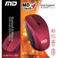ราคา MD-Tech เม้าส์ไร้สาย รุ่น BW-100 Bluetooth & Wireless Multi mode Optical Mouse (5301099169)
