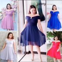 ราคา Janny ชุดเดรส ชุดราตรี สาวอวบอ้วน XL Bigsize (1159832753)