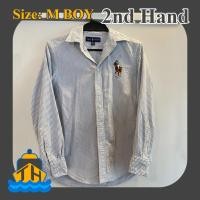 ราคา ThriftHabor - แท้100% มือสอง Ralph Lauren Big Pony Oxford Shirt (boy Size) สภาพดีมาก | 2ND HAND RALPH LAUREN BIG PONY (25465999661)