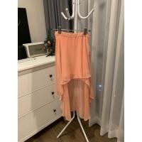 ราคา Used lynaround กระโปรงหน้าสั้นหลังยาว กระโปรงหางปลา สีพีช (12079340561)