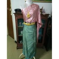 ราคา ชุดไทย ร.4 เป็นสไบ (แบบพันเอง) ใส่คู่กับผ้าถุงฟรีไซส์ เอว 25-42 สะโพก 34-44 สไบกว้าง 12 นิ้ว ยาว 3 เมตร (1026956790)