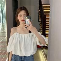 ราคา พร้อมส่ง เสื้อสายเดี่ยวเว้าไหล่ทรงบอลลูน (7455497673)