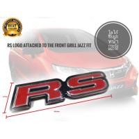 ราคา *ส่งเร้ว* โลโก้ RS แปะหน้ากระจัง Honda Jazz Fit ปี 2014-2022 ขนาด 15.5 x 2.7 cm มีกาวแปะด้านหลัง (22069178840)