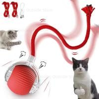 ราคา Interactive Cat Toys With Tail Auto Electric Rolling Ball Toys for Cats Dog Pets Smart Automatic Teaser USB Rechargeable (29212133729)