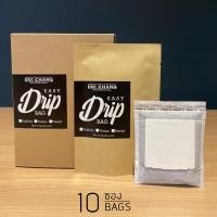 ราคา 10 Drip-Easy-Bag กาแฟดริป อราบิก้า ดอยช้าง 100% คั่วระดับอ่อน/กลาง/เข้ม ขนาด 10 ซอง Doi Chang Professional Drip bag (27481729512)