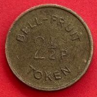 ราคา โทเค็นอังกฤษ 2½ Pence / 6 Pence - Bell-Fruit Token (21675122572)
