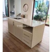 ราคา 99HomeStore เคาน์เตอร์ไอส์แลนด์ครัว+ซิงค์ *ทอปหินสังเคราะห์* ก80*ย180*ส85 (27255326253)