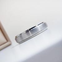 ราคา Class band ring แหวนทองคำขาว ตัวเรือนยกระดับ (23573141069)