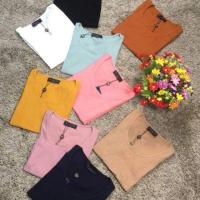 ราคา เสื้อยืดผ้าร่องป้ายBellacita สีชมพูอ่อน (1425040241)