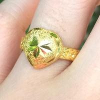 ราคา ทองปลอม แหวน 2 สลึงลายหัวใจหุ้มเศษทองเยาวราช RG03 (24434462721)