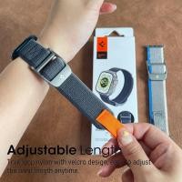 ราคา Spigen สายนาฬิกาข้อมือไนล่อน ระบายอากาศ ปรับได้ อุปกรณ์เสริม สําหรับ iWatch Ultra 49 มม. 45 มม. 44 มม. 42 มม.วงดนตรี (20983111076)