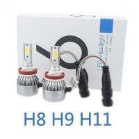 ราคา 2 ชิ้น C6 H11 ไฟหน้า LED [6000K] สีขาว H11Fog หลอดไฟหมอกหมอก 1 ชุด (27640430761)