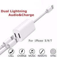 ราคา สายJack รุ่น JH-006 Y-cableอเดปเตอร์ตัวแปลง I7,I8,IX ตัวแปลงเพิ่มช่องเสียบหูฟังและสามารถชาร์จแบต ไปพร้อมกันได้ (6471809076)