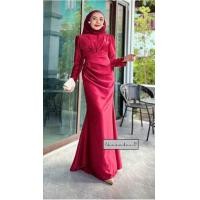 ราคา ❤ ชุดออกงานอิสลาม ชุดเดรสหางปลา รุ่นเจนนี่ เนื้อผ้า (27052462106)