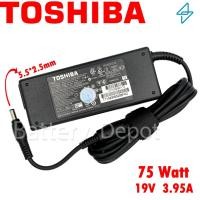 ราคา Toshiba Adapter ของแท้ 19V/3.95A 75W หัว Jack 5.5x2.5mm Satellite L645 / Portege M800 / PA5178E-1AC3 สายชาร์จ Toshiba (6918512418)