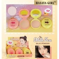 ราคา (JH3750) HASAYA GIRL Milk Tea Silky Powder แป้งฝุ่นอัดแข็ง แป้งพัฟ แป้งคุมมัน ผิวเนียนสวย (28004867061)