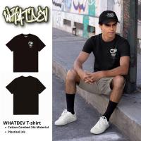 ราคา Hitam Whatdev Triple Black T-shirt - เสื้อยืดแขนสั้น Cotton Combed 24s (26625171495)